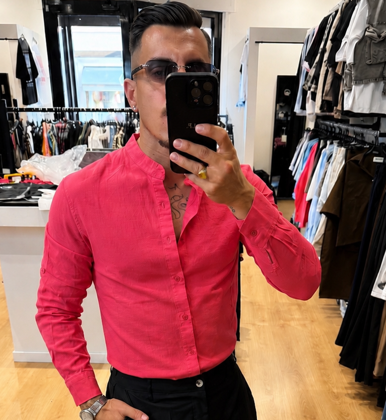Camicia Coreana Lino