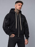 FELPA CROSS SLEEVE HOODIE