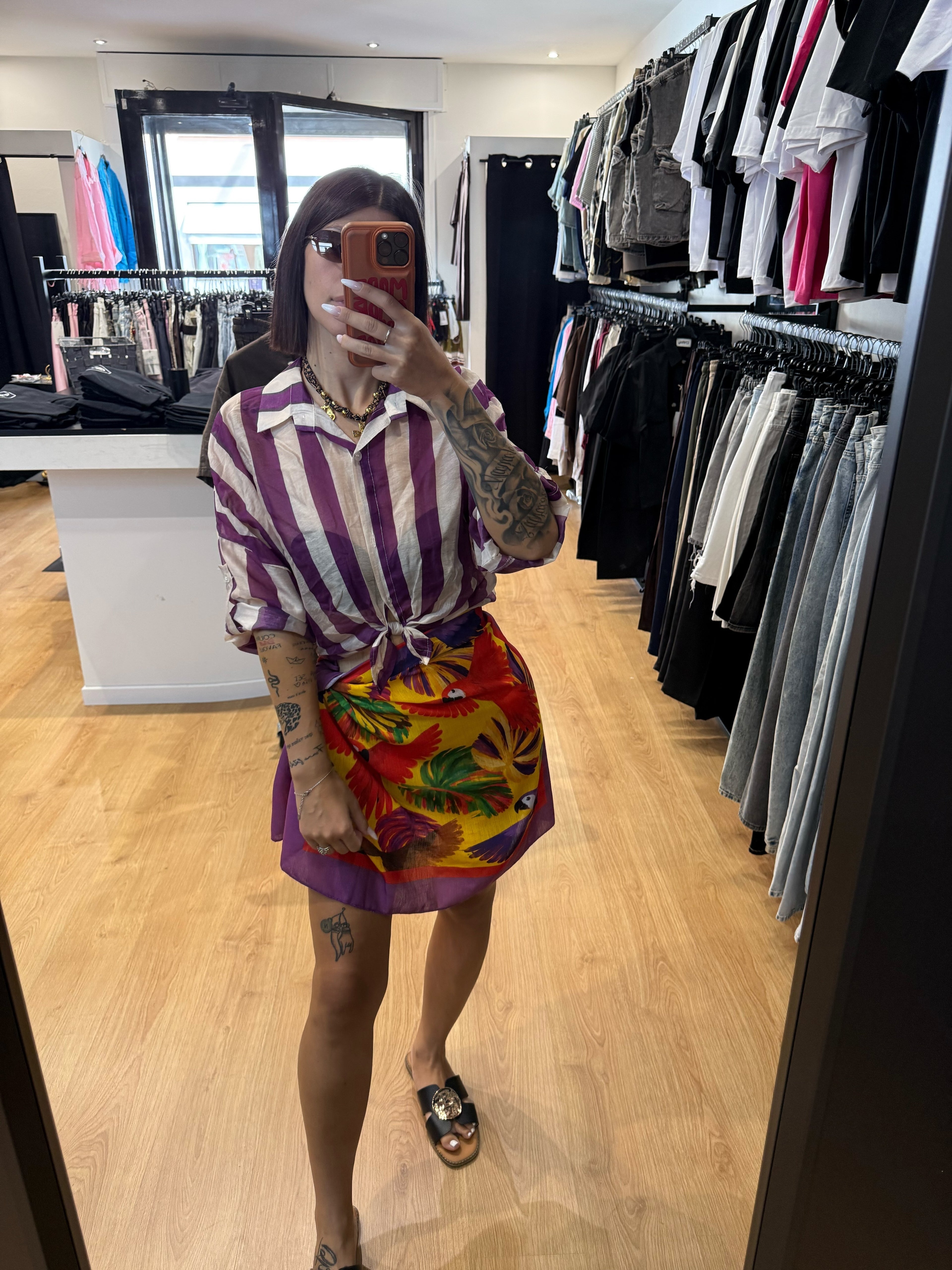 Coordinato Trend 🌊🌅                  Gonna pareo + camicia