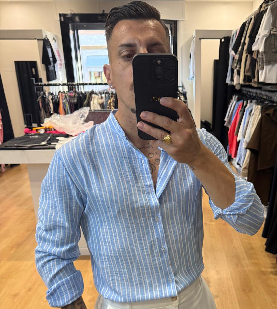 Camicia Coreana Lino